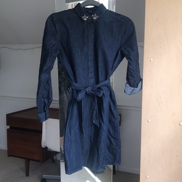 NWT LOFT Denim Petite Dress SP - Picture 1 of 11